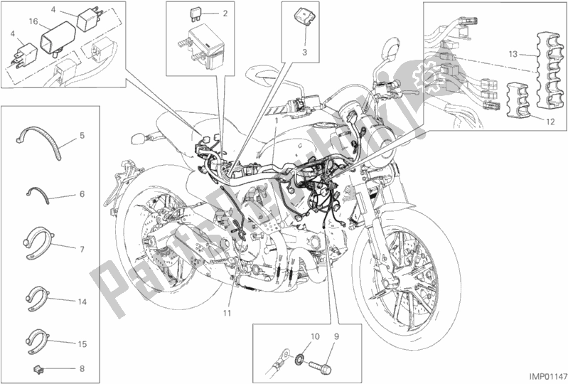 Toutes les pièces pour le Système électrique Du Véhicule du Ducati Scrambler Full Throttle USA 803 2019